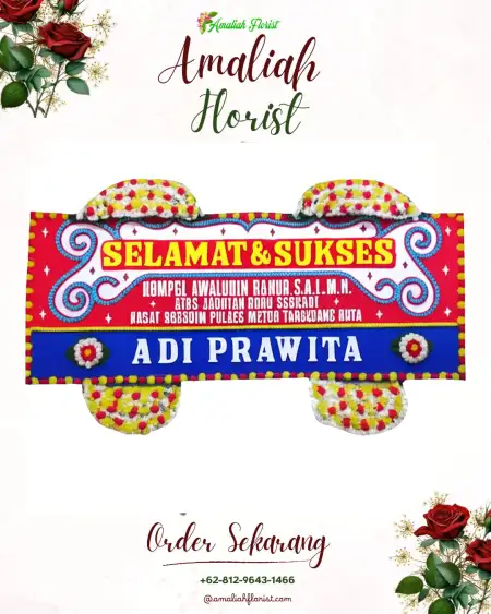 Papan Bunga Ucapan Selamat sukawarna